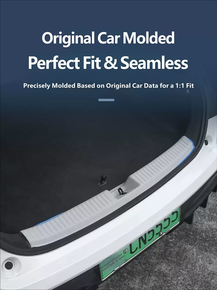1PC Car Anti Scratch Trunk Sills Leather Protect Sticker For XPENG P7+ 2025 2026 2027 Auto Interior Accessories