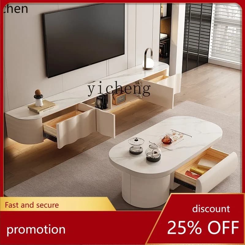 YFY Kung Fu Stone Plate Tea Table Tea Table Integrated Living Room Home Retractable Multi-Function Tea Table