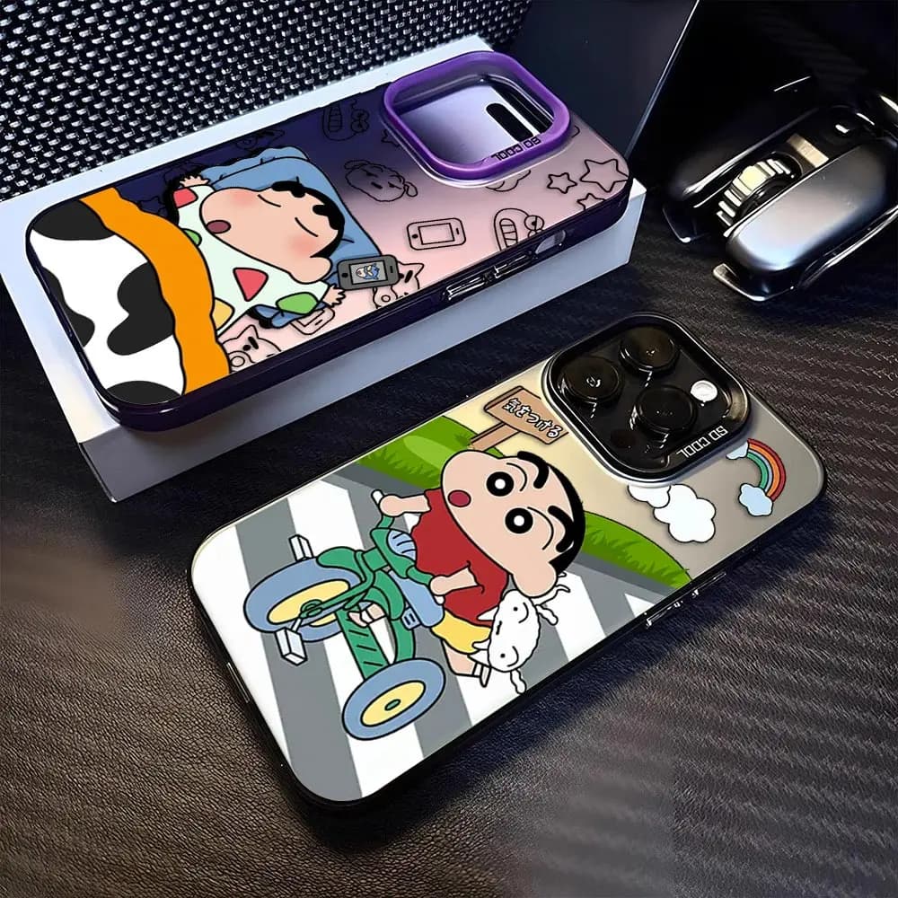 Phone Case For Xiaomi 15 15T 14T 14 13 12T 11 POCO X7 X6 X5 F5 F6 F7 F8 M7 M6 M4 Shockproof Cover Cartoon C-Crayon S-Shin Chan