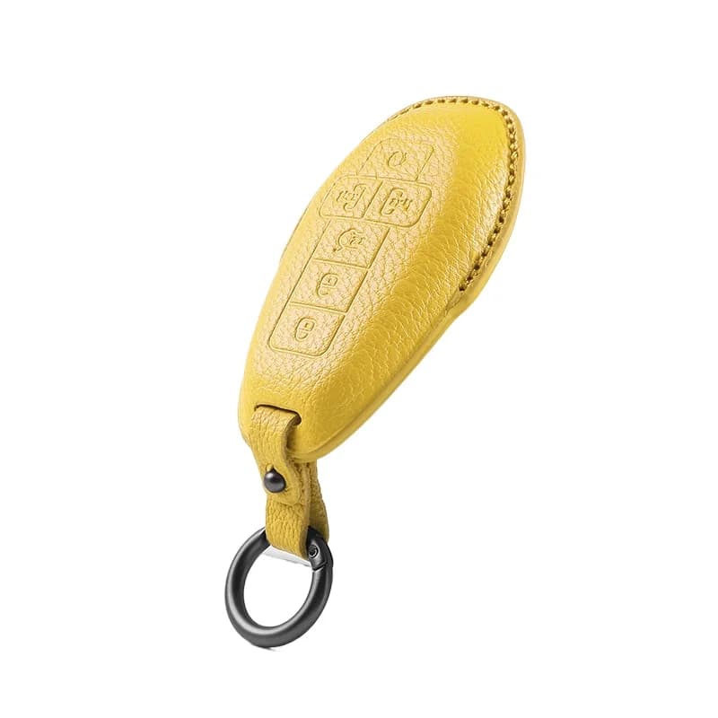 Premium Sheep Leather Key Cover Case for Denza D9 (2025) - Protective Key Fob Shell Keybag Keychain