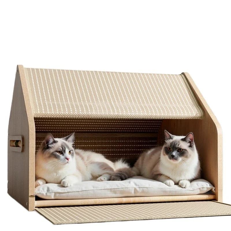 nest closed security sisal cat scratching board integrated   villa,  tent universal  house in all seasons