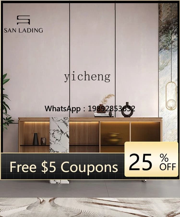 AB  medieval style dining side cabinet log aisle decorative cabinet light luxury high-end display cabinet