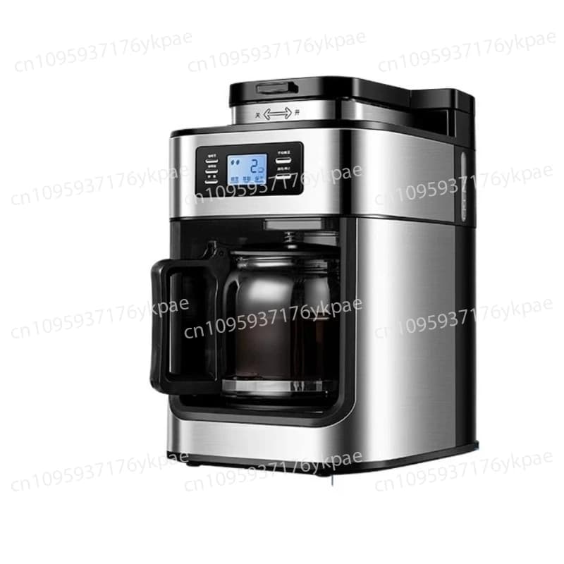 1000W 220V Drip Coffee Maker Machine Home Automatic LED-display Bean Grinder Fresh Grinding Coffee Tea Milk BG-315T