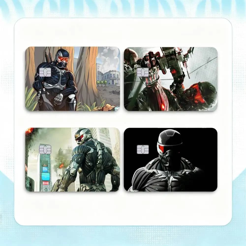 Game C-Crysis 2 Remastered  Credit Card HD Stickers Small Chip Waterproof Sticker Game Card Decal Gift