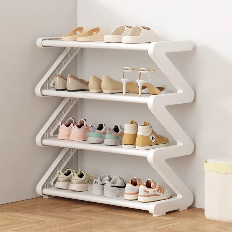 Vertical Narrow Corridor Shoe Rack Space Saving Entryway Organizer Shelf Shoe Rack Designs Rooms Minimalist Home Accessories
