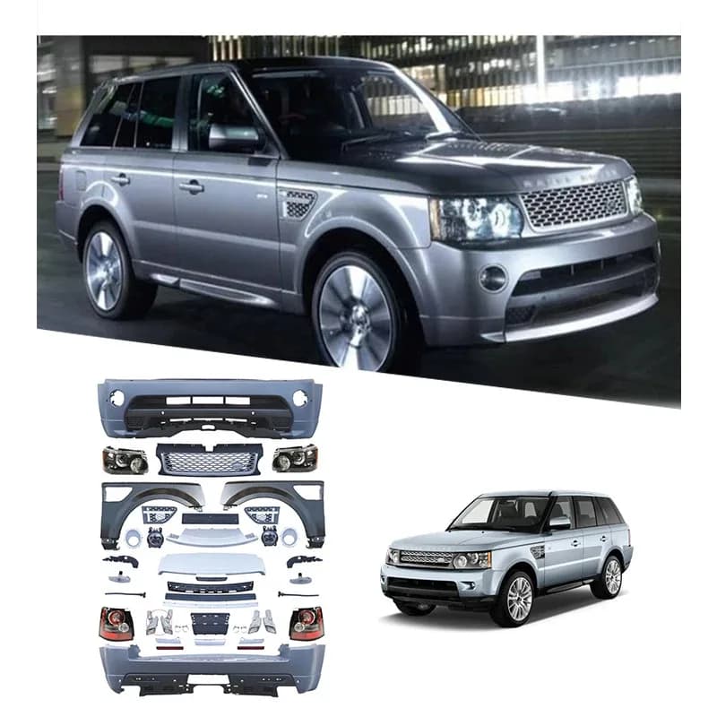 Newest Facelift Auto Parts Upgr Front Rear Bumper Head Lamp Fender Grille Wide Body Kit for Land Rover Range Rover 2005-2013