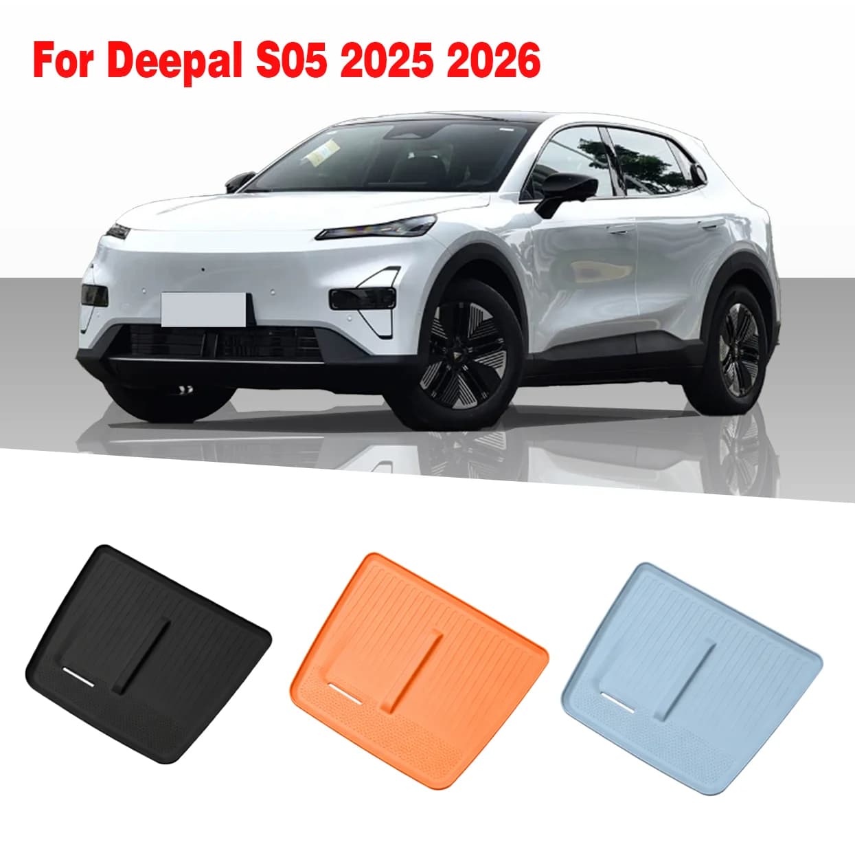 For Changan Deepal S05 Wireless Charging Pad Silicone Non Slip Center Console Organizer Storage Mat EV Car Interior Accessories