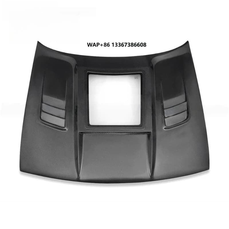 CMST-Style Carbon Fiber Hood with Central Clear Glass,Upgrade & Replacement