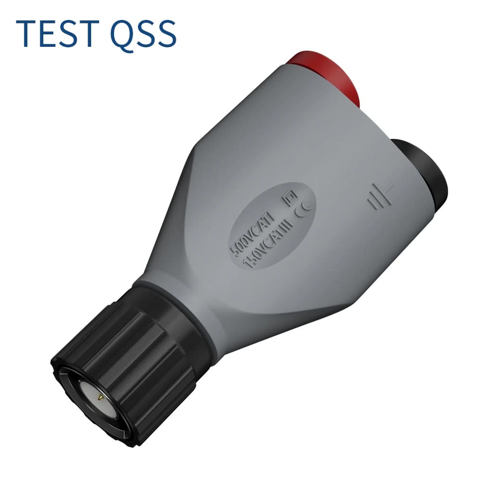 QSS BNC Adapter Insulated 4MM Rotary Male BNC Double Banana Jack Banana Socket Q20038