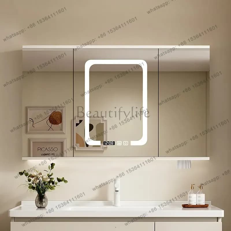 LSSkincare Jewelry Perfume Storage Mirror Cupboard Over Wall Archivadores Salon Furniture Accessories Storage Bathroom Cabinet
