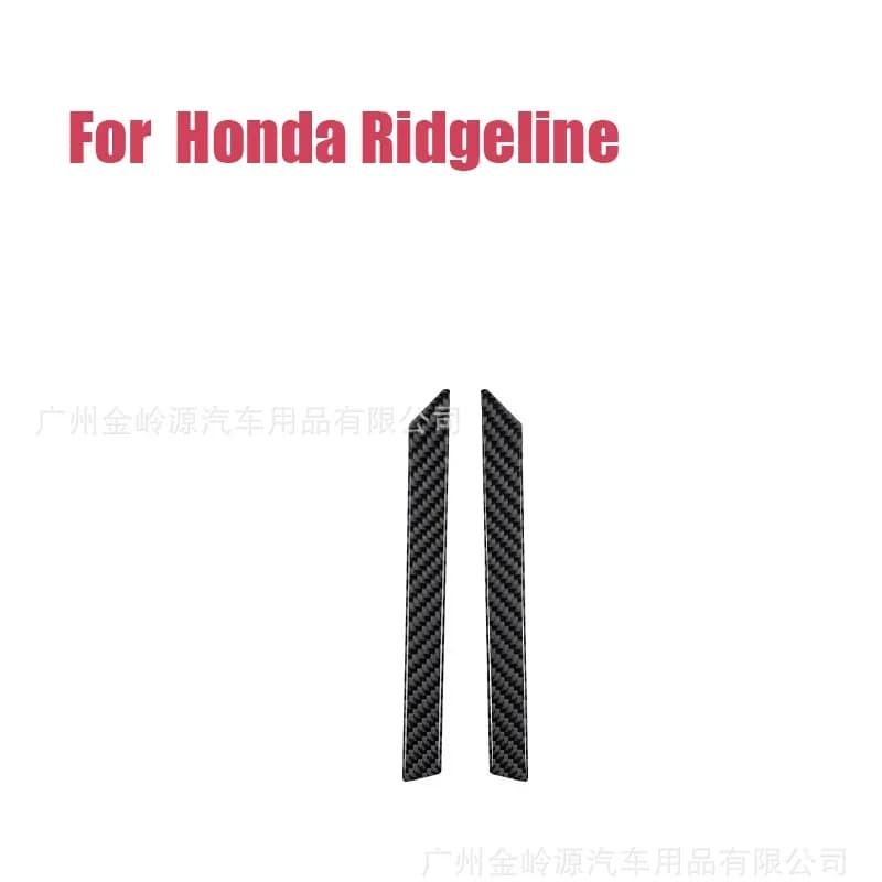 For 17-20 Honda Ridgeline Car Interior Modification Carbon Fiber Front Door A-pillar Panel Sticker