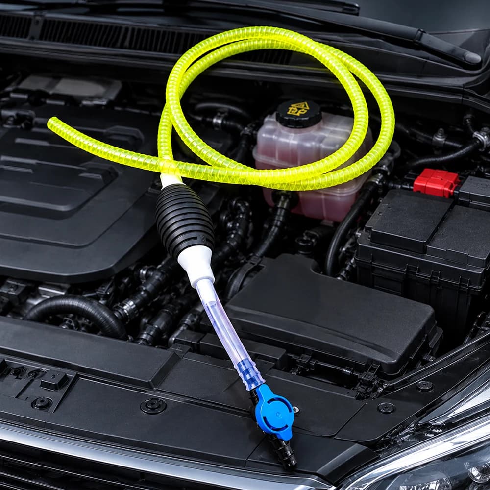 59" Length Fuel Gas Oil Pump Car Transfer Pumping Sucker Tank Universal Liquid Diesel Petrol Emergency Manual Pump