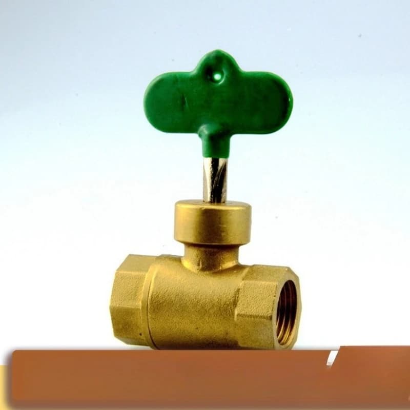 Cross ball valve, copper brake valve with lock, cross lock valve 4 minutes-1 inch