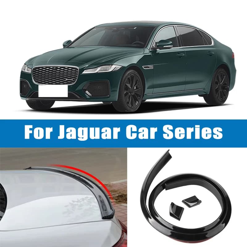 1.5M Car-Styling 5D Carbon Fiber Spoilers Styling DIY Refit Spoiler For Jaguar XE XF XJ XK XFR XJS F-Type E-Pace I-Pace S-Type