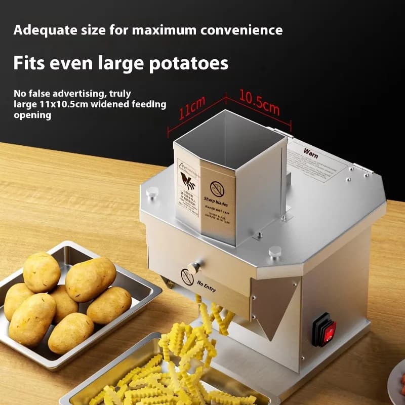Commercial Cutter Wavy Fries Potato Chopper Snacks 220v Motor for Spike Potato Chips French Fries Machine Potato Cutter