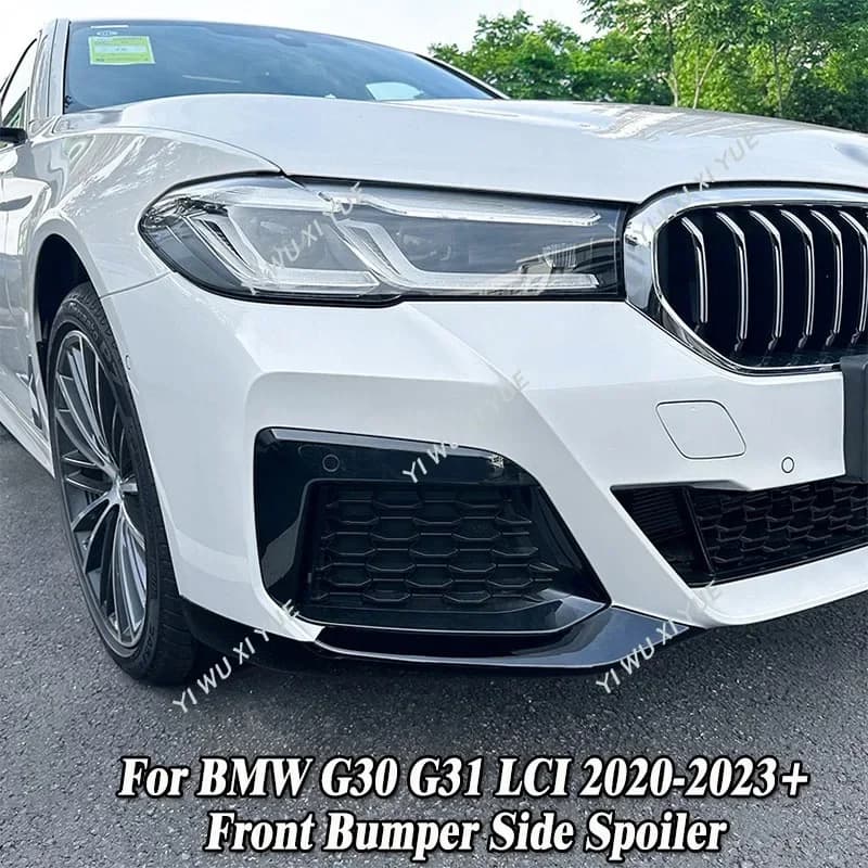 For Bmw 5 Series G30 G31 M Sport 520i 530i 530e 540i M55oi 2020-2023 Front Bumper Lip Spoiler Side Diffuser Splitter Protector