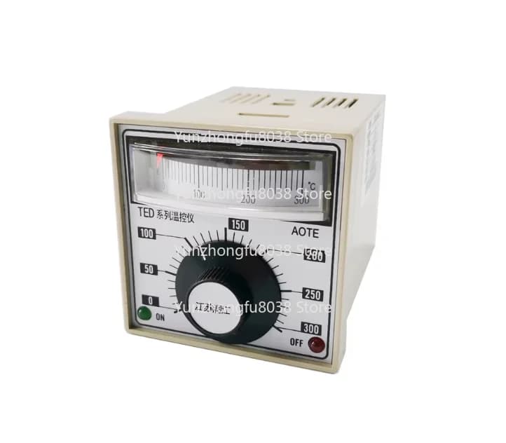 TED2001 Oven Temperature Control Gauge Electric Baking Pan Thermostat Switch Pointer Temperature Controller K/E300
