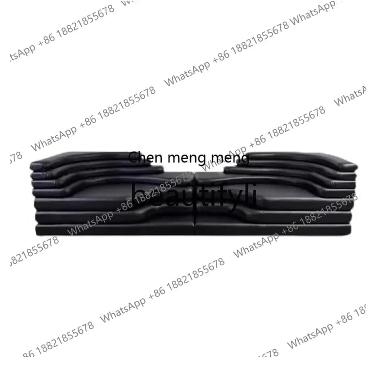 GRetro terraced sofa leather special-shaped module creative living room villa clothing store sofa