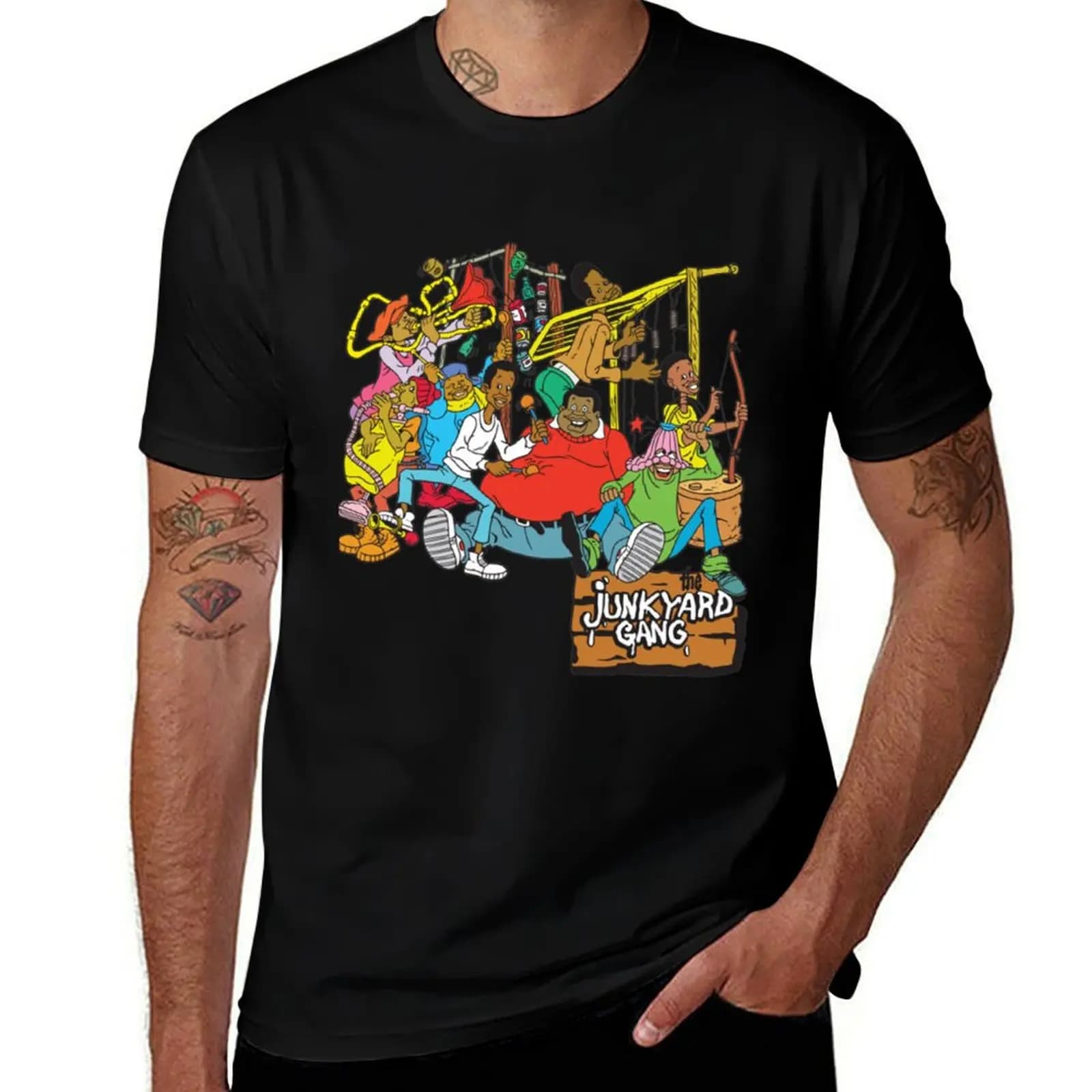 Fat Albert Fat Albert The Junkyard Gang T-Shirt Fashion Simple Casual Tee Shirt T-Shirt