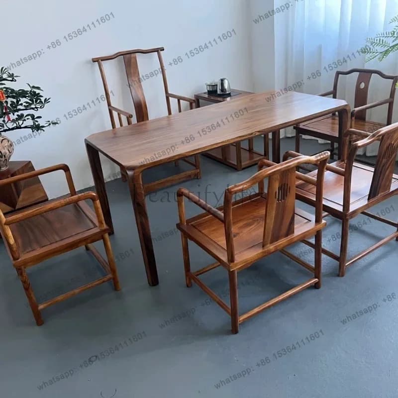 FG Solid Wood Dining Tables New Chinese-style Light Luxury Dining Tables High-end Dining Room Furniture Linge De Table YSCZ
