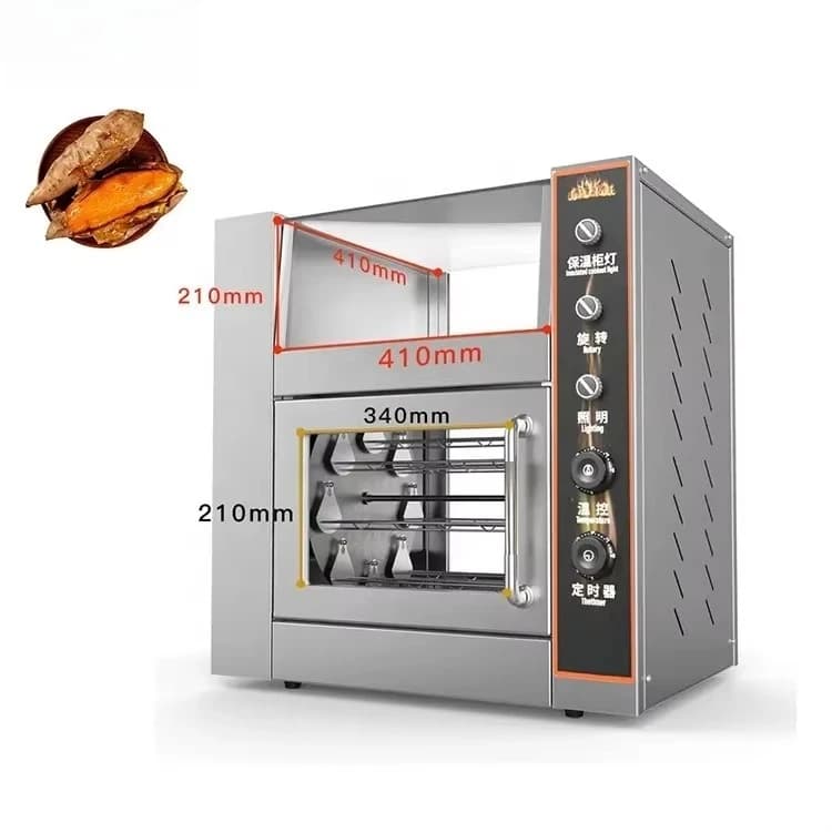 Versatile Electric Griller Sweet Potato Roasting Machine Corn Baker Suitable For Home And Commercial Kitchens