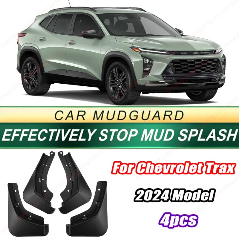For Chevrolet Trax 2024 Model 4PCS Front Rear Mud Flaps Splash Guards Fender Mudguards Auto Accessories