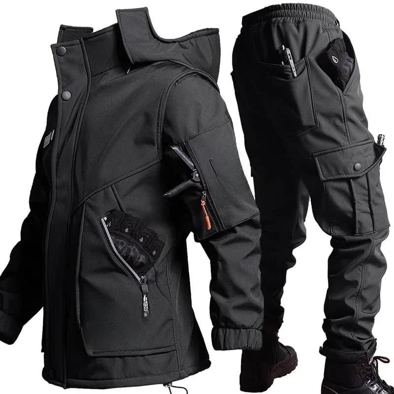 Outdoor Sports Tactical Jacket Fleece Thickened Winter Windproof Cycling Military