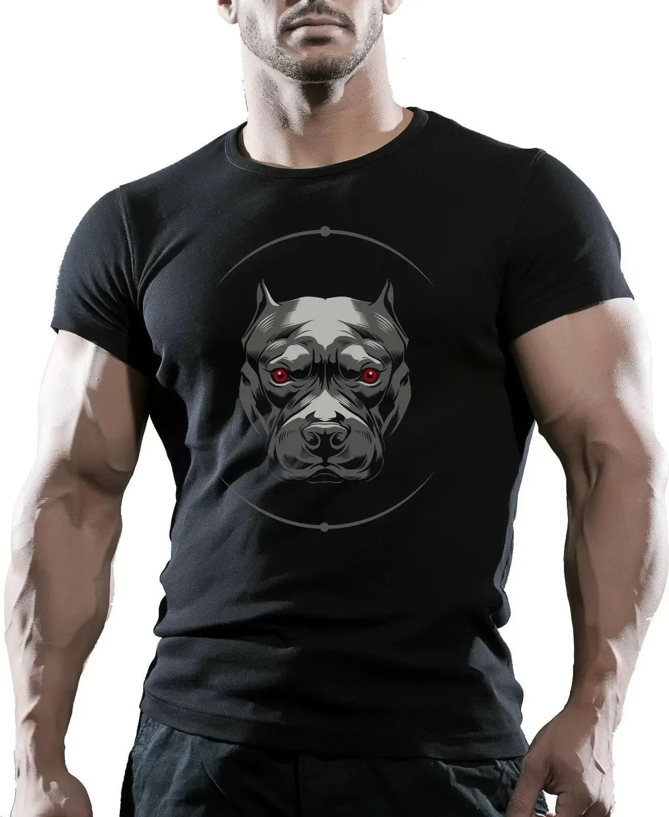 Pit Bull Bodybuilding GYM Workout MMA Fighting Training T-Shirt. Summer Cotton O-Neck Short Sleeve Mens T Shirt New S-3XL