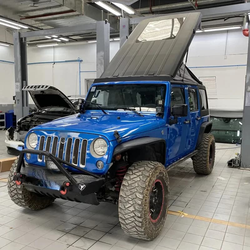 Hot Selling Z-Shaped Folding Roof Tent, Double Layer, 4-Season Waterproof 2000-3000mm, High Quality for SUV Self-Driving Campin