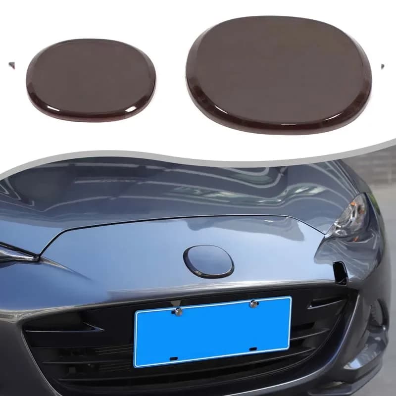 ABS Smoked black For Mazda MX-5 ND MX5 2016-2025 Car front and rear car logo protective cover sticker car decoration accessories