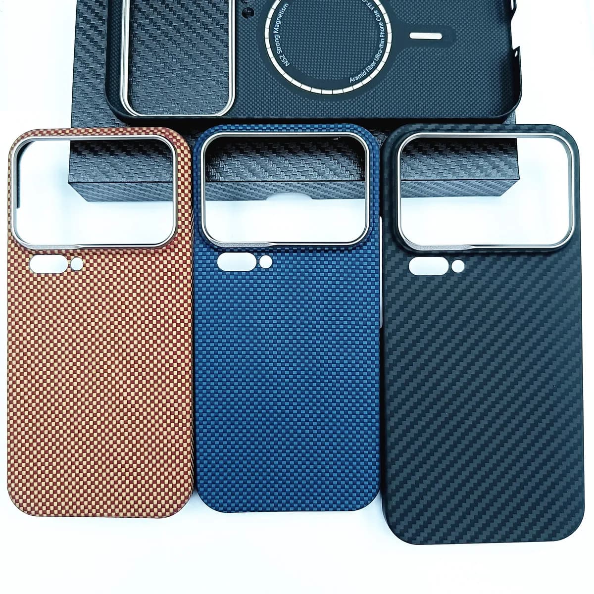 Genuine Aramid Carbon Fiber Magnetic Wireless Case For Xiaomi 17 Pro Max 17Pro Ultra Thin Hard Grids Matte Snap Armor Back Cover