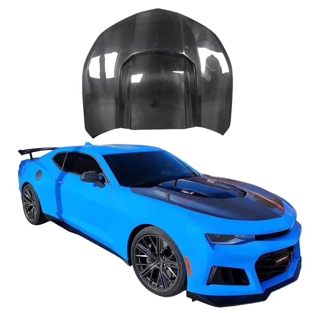 New Carbon Fiber Hood with Bolts for Chevrolet Camaro 6th 2016-2024 Perfect Fitment
