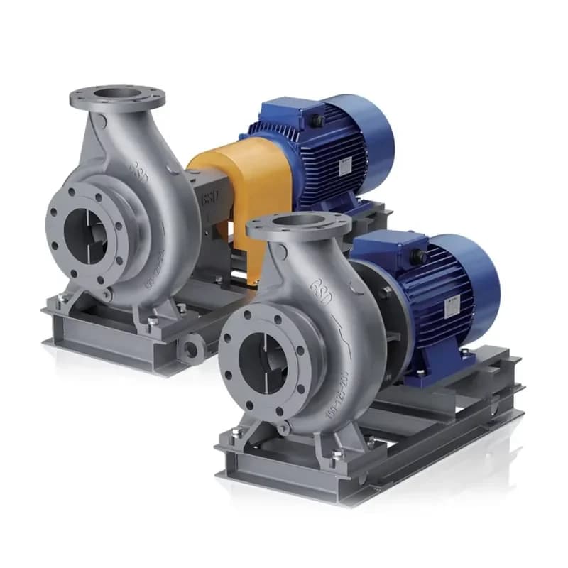 GSD End Suction Horizontal Centrifugal Pump for Industrial Water Supply Vertical Horizontal Mounting Enclosed Impeller