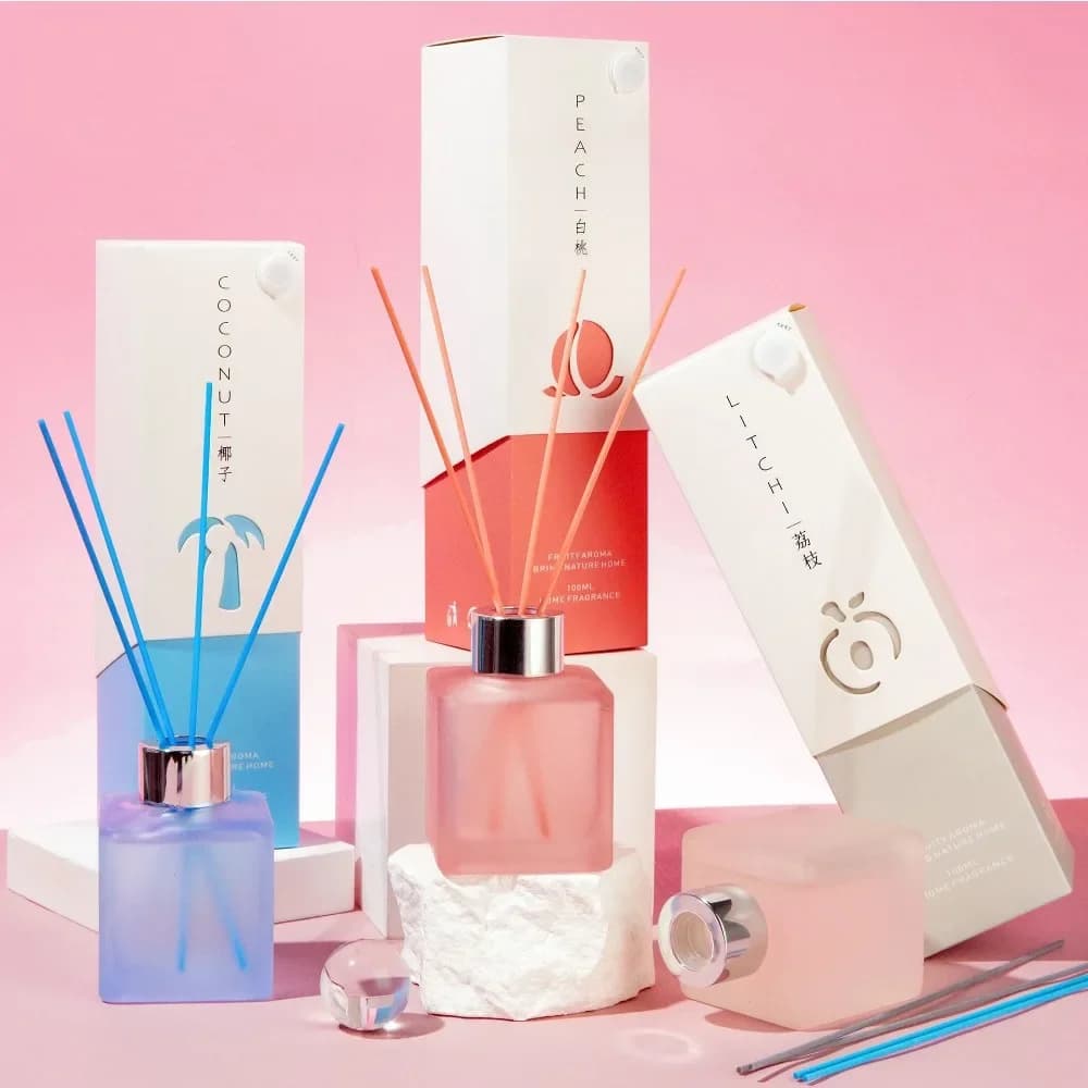 Fruit Scent Reed Diffuser, Home Fragrance Decoration for Living Room and Bathroom, Gift for Women, Mother and Friend