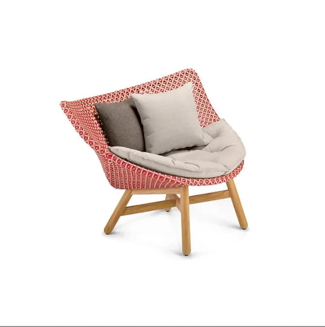 Outdoor Sofa Courtyard Leisure Chair Outdoor Balcony Rattan Furniture Set Solid Wood Teak Rattan Chair Sofa