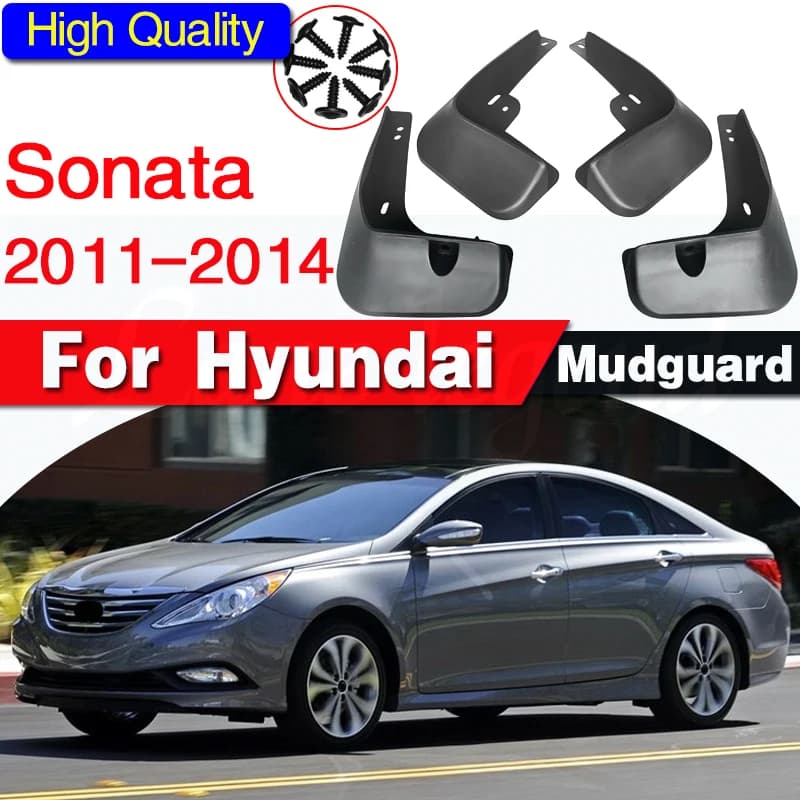 Car Mudflaps For Hyundai Sonata YF I45 6th 6 Gen 2014 2013 2012 2011 Fender Mud Guard Flap Splash Flaps Mudguards Accessories