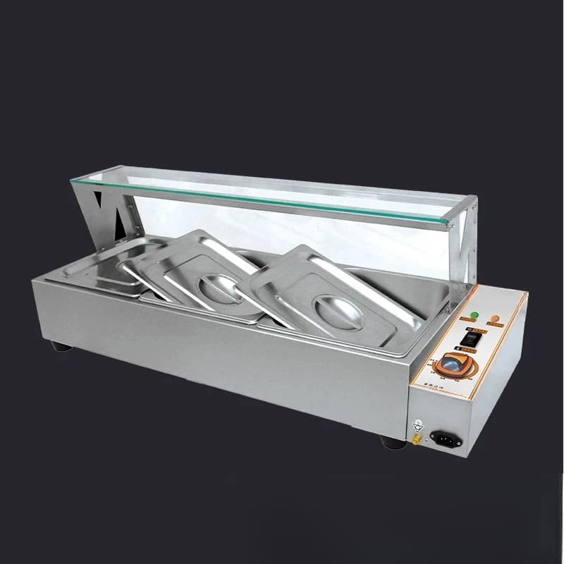 Commercial heating desktop temperature control stainless steel soup pool Self-service insulation vegetable stove Soup