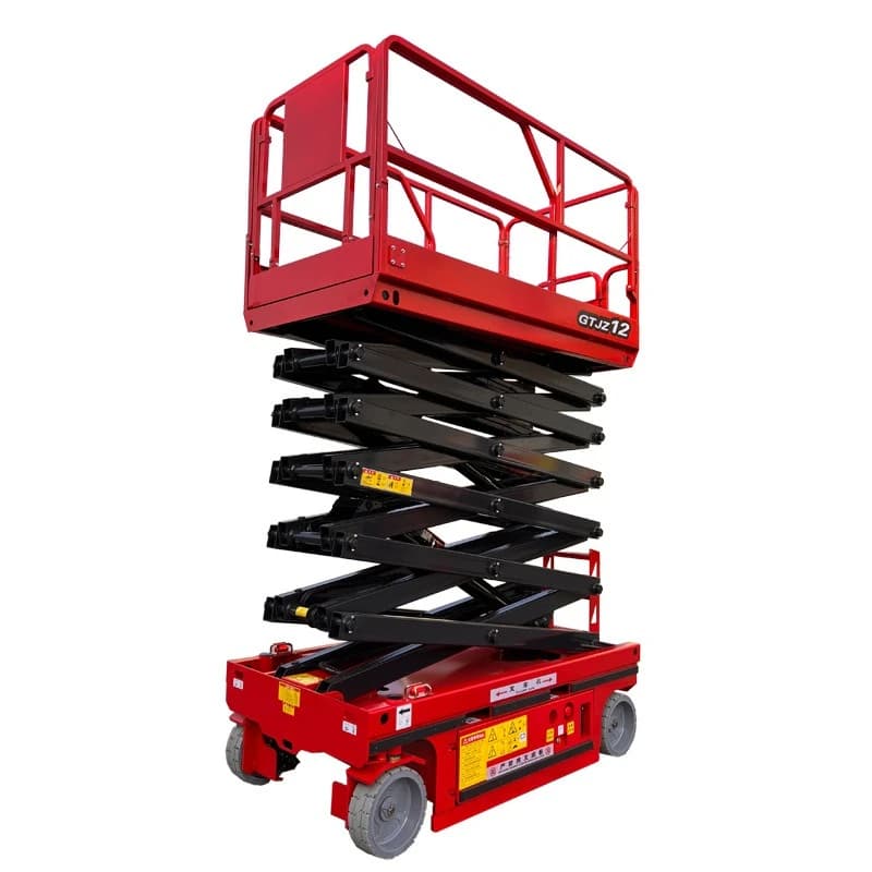 Outdoor aerial maintenance truck scissor electric mobile lifting platform