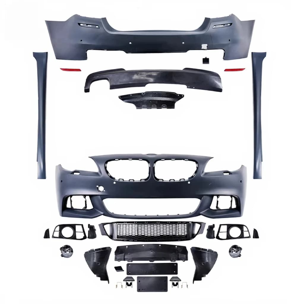 MT-Style Body Kit Front Near Bumper Side Skirts Grill New Upgrade for 5 Series F10 2014-2016