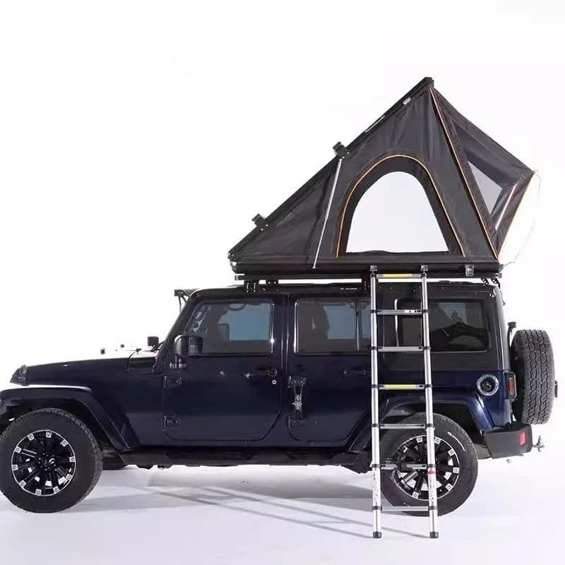 Roof tent off-road, car pickup truck outdoor camping aluminum triangle A-shaped, car tent