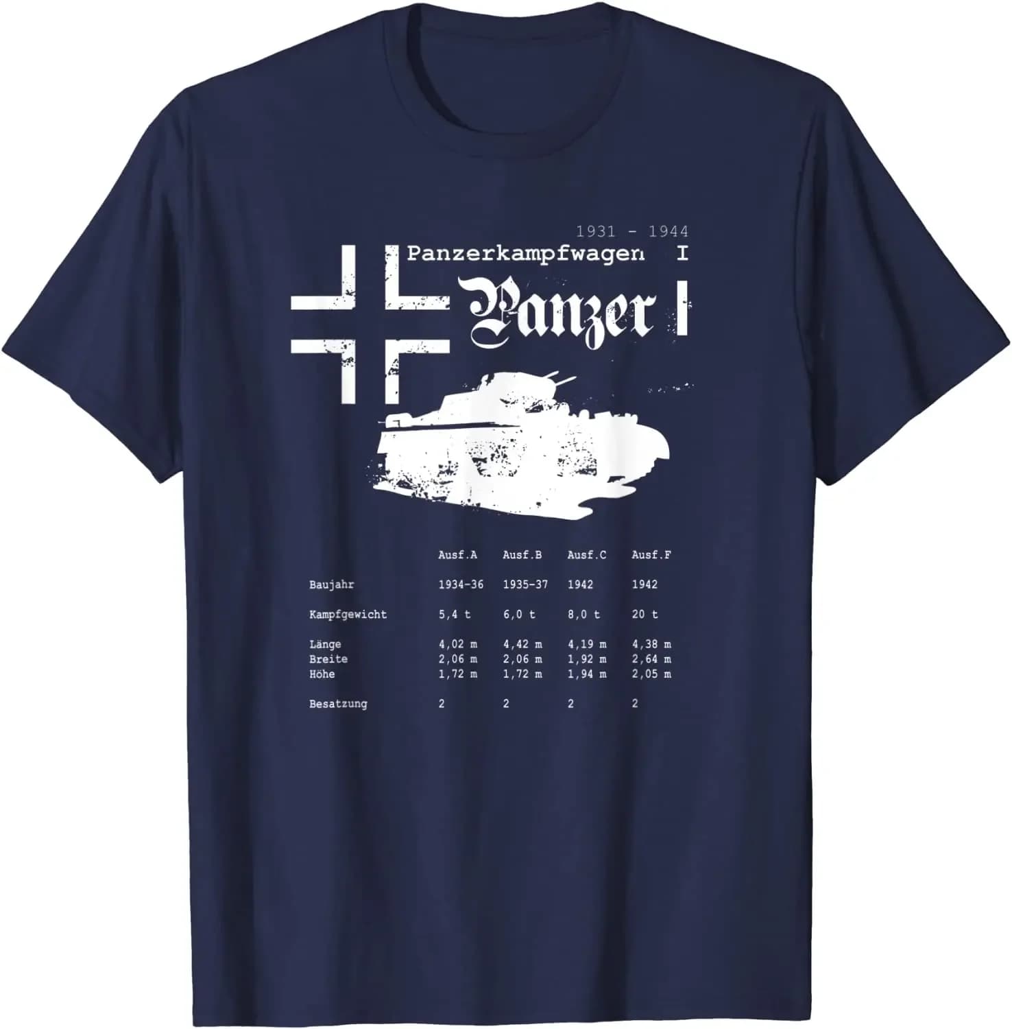 Armored Tank Carrier World War II Summer Cotton O-neck Short Sleeve T-shirt