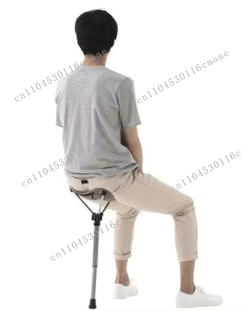 Outdoor Fishing Hiking Adjustable Portable One-legged Telescopic Stool Modern Portable Solid Folding Aluminum Oxford Cloth Chair
