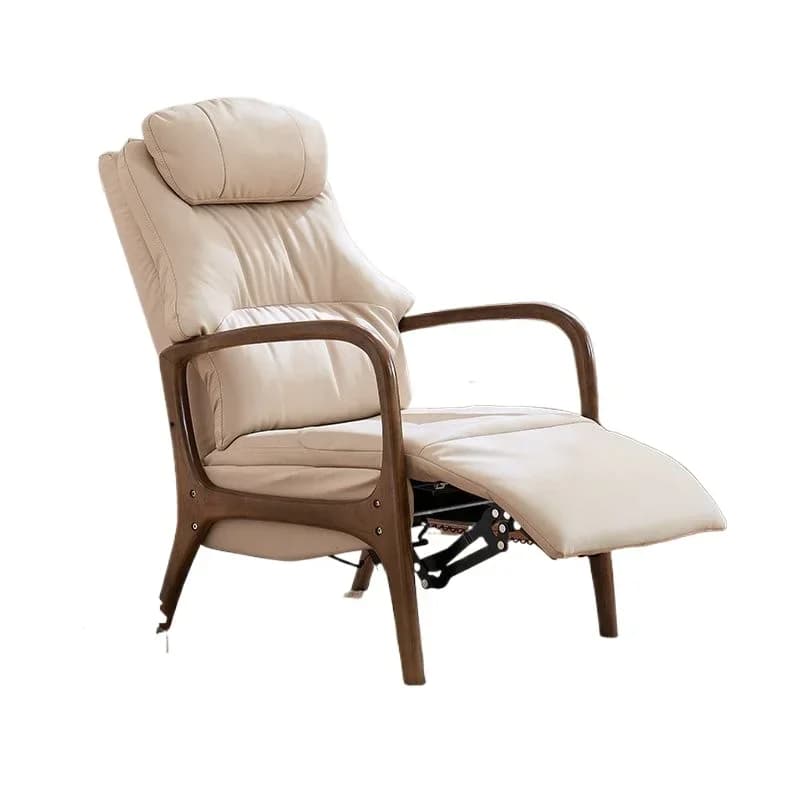 New M7 electric single sofa living room massage recliner solid wood sofa comfortable reclining chair