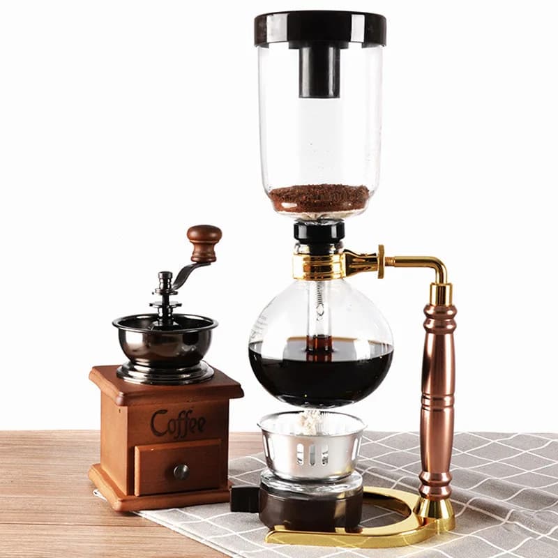 Siphon Pot Coffee Pot Set Filter Household Siphon Heat Resistant Glass Coffee Pot Manual