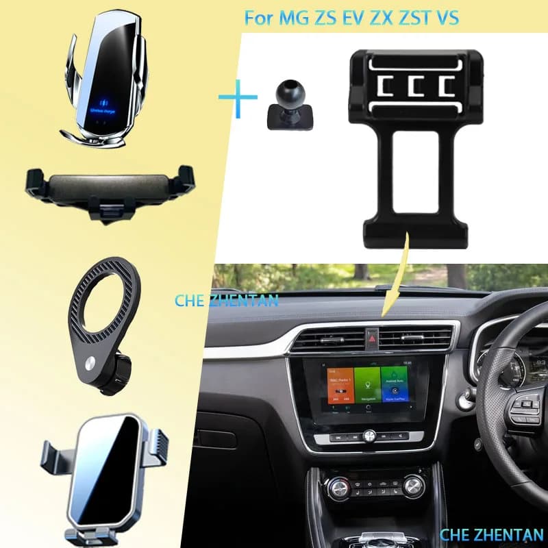 For MG ZS EV ZX ZST VS Astor 2018~2022 2023 2024 Car Phone Holder Bracket Base Gravity Stand Vehicle Phone Mounts Accessories