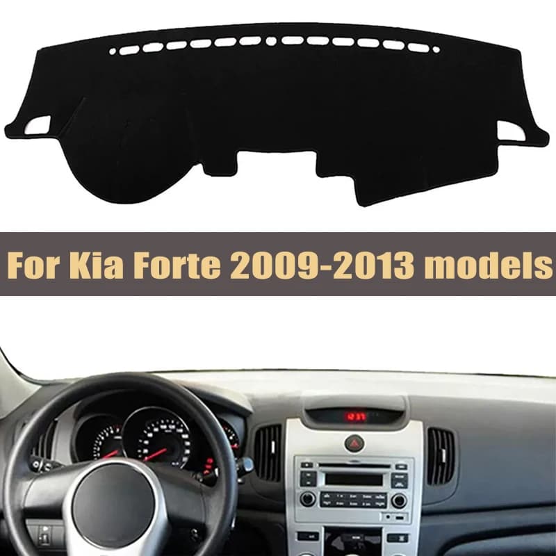 Car Dashboard Cover Sun Shade Mats Avoid Light Pads Instrument Panel Protective For Kia Forte 2009-2013 Models Car Accessories