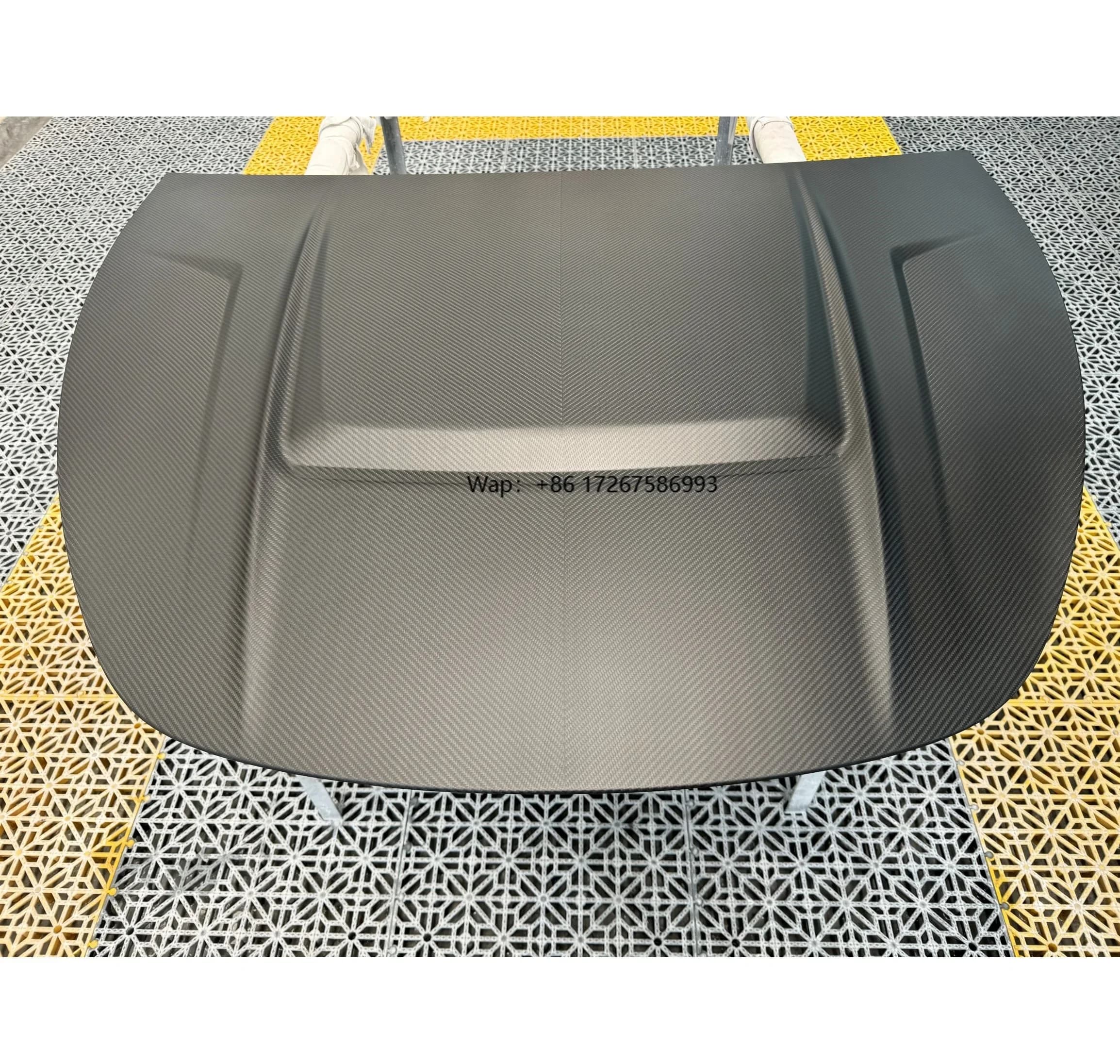 Car Accessories Factory Price Carbon Fibre Body Kits Matte Black Front Hood for  Model Y