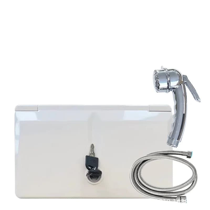 RV Yacht Mini Shower Head Water Saving Supercharged Shower Trailer Bed Car Bathroom