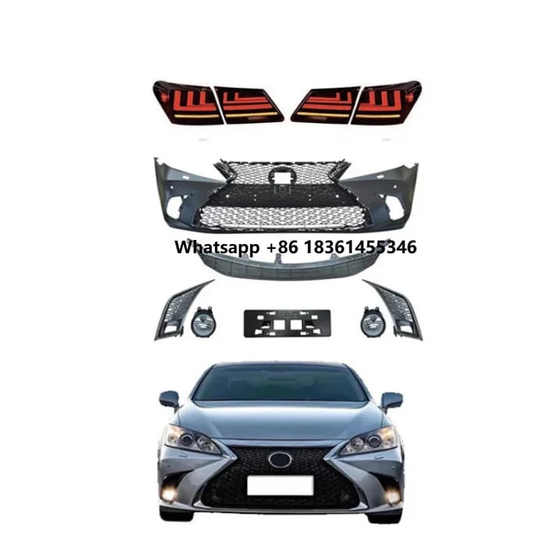 For  Es 2006-2012 Factory Sales Upgr 2018 Style Body Kit Front Bumper Fog Lights Grille Tail Lights Bodykit