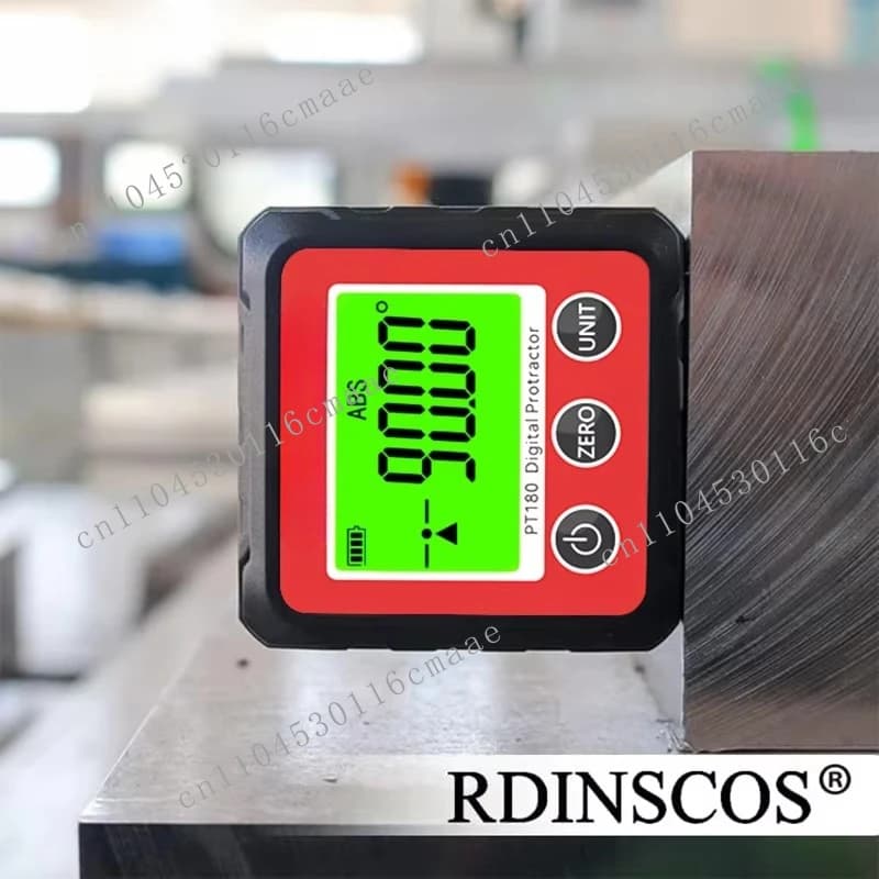 Digital Angle Gauge Magnetic Protractor Inclinometer Level Angle Detector Angle Cube Level with magnifying glass and backlight